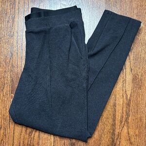Athleta Venice Heathered Pintuck Pant - Black Size Medium